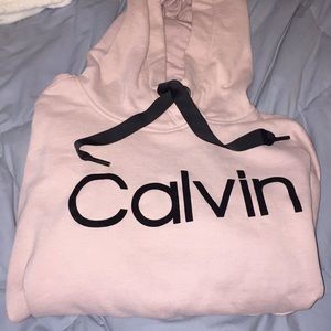 Pink Calvin Klein hoodie